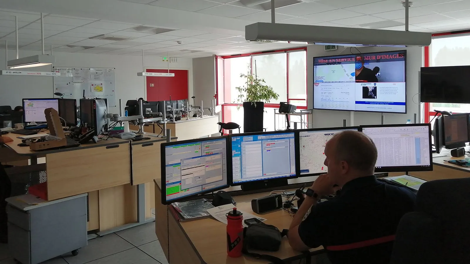 Sala operativa en servicio · SDIS 45
