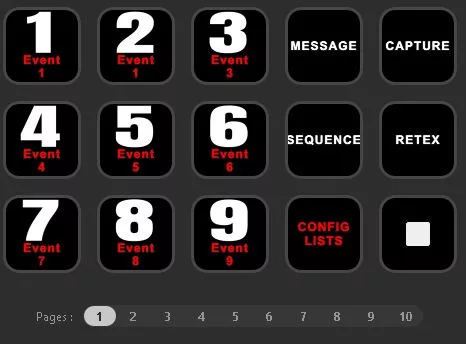 Teclas luminosas do Stream Deck para controlar o mural de vídeo na sala de crise