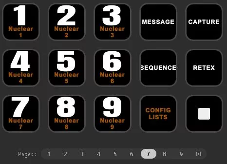 Lançamento de um cenário de exibição no mural de vídeo a partir do Stream Deck