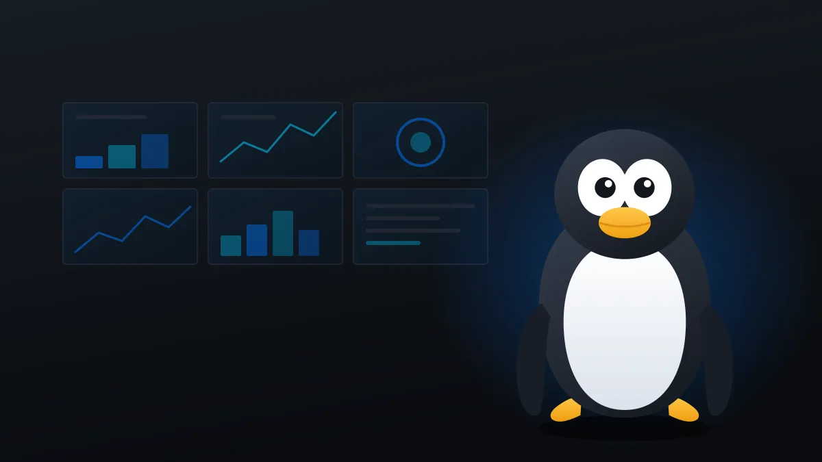 De Linux-pinguïn voor een videowand aangestuurd door Easy Multi Display